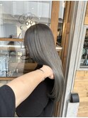 卒業カラー黒髪からグレーへ（ブリーチ2回）