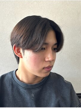 髪屋 メンズスタイル【モテ＋垢抜け感UP！】センターパートスタイル