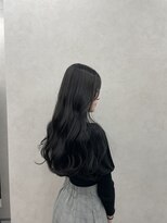 クム 横浜(qumu)&nbsp;【qumu】ブルーブラック×顔まわりカット