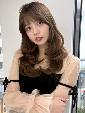 ユーフォリア 渋谷グランデ(Euphoria SHIBUYA GRANDE) アッシュブラウン 顔周り韓国レイヤー ミルクティーベージュ