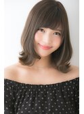 山村ひし形シルエット外ハネボブ/ストカール/小顔くびれヘア銀座