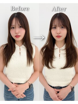 コア プラス 立川(COA PLUS) 丸顔の必見☆似合わせシースルー前髪