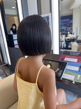 アイシー ヘアーメイク(ic hair make) キッズカット　切りっぱなしボブ