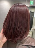 赤髪/艶髪/髪質改善/レッドカラー/韓国レイヤー/オージュア