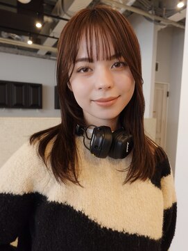 ディッセンバー 神宮前(December) ブラウンカラー/顔まわりレイヤー/ボブ