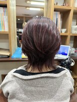 クネア(kunea)&nbsp;丸みウルフ/ワインレッド