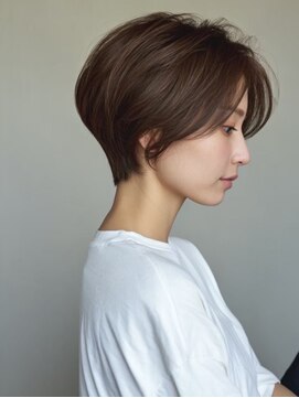 レリーノーブル 西宮北口(RelyNoble) 大人女性に似合うショート×白髪染めでツヤ感アップ[西宮北口]