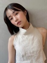 パーク(PARK) 【PARK】顎ラインボブ×アッシュブラック