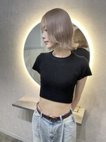 ベール(Vale) 髪質改善×ミルクティーベージュの美髪ボブ