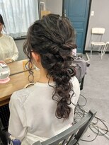 ヘアセットサロン アッシュ 神戸三宮(Ash) ゆるっとあみおろし
