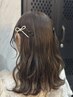 【まい指名】透明感カラー+前髪カット+簡単ヘアセット