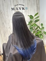 メイクス 町田(MAYKS) ブリーチ二回ライトブルー