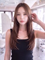 ハバナ 渋谷(HAVANA) 韓国ロング*顔周りレイヤー*ナチュラルブラウン【ハバナ渋谷】