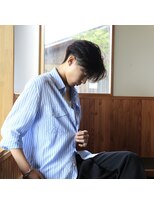 リード バイ ラグーン(LEAD by LAGOON)&nbsp;メンズカット/メンズパーマ/センターパート/フェザーパーマ/