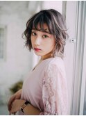 立体感ふわふわボブ×20代30代大人可愛い小顔スタイル