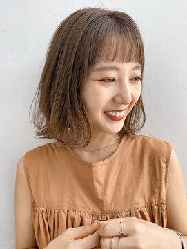 ガーデントウキョウ(GARDEN Tokyo) 【GARDEN荒井夏海】オン眉シースルー前髪×ふんわりボブ