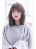 【寺尾拓巳】大人かわいいグレージュシースルーカラー小顔ロブ