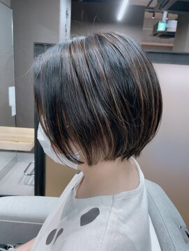 ナナ なかもず店(nana) ナチュラル丸みショートボブ