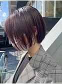 「NUDE」#ピンク10代20代30代40代ミニボブ ボブカット前下りボブ