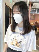 コフィー バイ メルト 吉祥寺(cofy by melt)&nbsp;【中澤彩乃】シースルー前髪レイヤーカット地毛風グレージュ