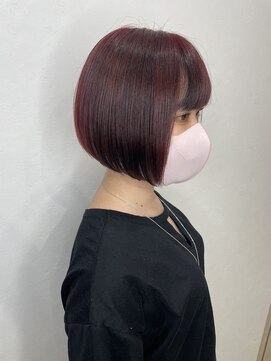 ベルム(Belme) コンパクトボルドーカラー×髪質改善/用賀