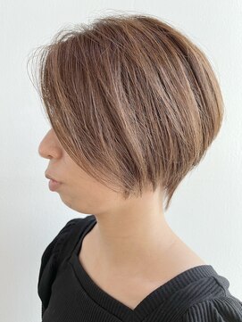 イーストハムアール(EAST HAM r) ひし形ショート×ライトブラウン