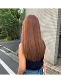 表参道roijir ロングハイトーン× ピンクベージュ