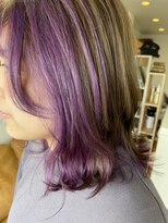 エルフゥ(Elle fou)&nbsp;フレームカラー　パープル