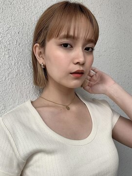 ロンド レグリーズ 立川(Lond leglise) ミニボブ/タッセルボブ/グレージュ/顔周り/インナーカラー