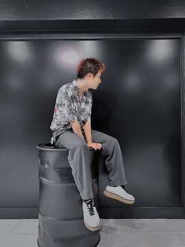 アウル 心斎橋(owl) スパイキーショート×ツイストスパイラル×ブリーチ×アメカジ