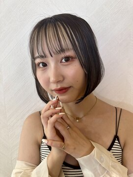 ロンド ストラーダ 心斎橋(Lond strada) マチルダボブ×インナーグレージュ【髪質改善/縮毛矯正】