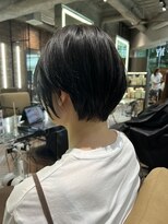 ベイショア(Bay Shore NY)&nbsp;ネイビーグレーフレンチカジュアル斜めバングオンブレ