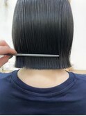 黒髪ぷつボブ