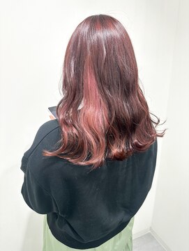 アンリ(Anli) 【Anli☆岩瀬萌】インナーカラー ベビーピンク ピンクラベンダー