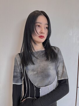 リンネテラス(Lin'ne terrace) 前髪なしのモードな鎖骨下ミディアムレイヤー♪