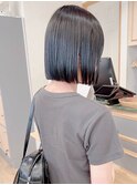 小顔タッセルボブ×美髪[ぱつっとボブ/縮毛矯正/横浜韓国]