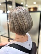 プログレス 東村山店(PROGRESS) グレイカラーショート/脱白髪染め/ボブ/小顔/40代50代60代