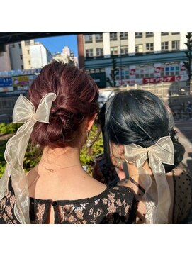 ランズ(LANDS) 結婚式二次会へアアレンジ【韓国ヘア 大阪 梅田】
