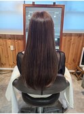 20代30代40代ケアカラーショコラアッシュ艶感ヘアー