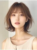 20代30代40代★大人モテ髪くびれウェーブヘア外ハネボブ