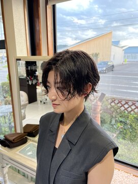 アース 名取店(HAIR&MAKE EARTH) ハンサムショートニュアンスパーマ