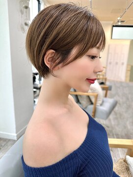 アンバー 池袋(amber) アプリコットオレンジ/ハイライトカラー/奥行きショート[池袋駅]