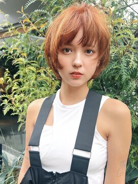 エース (ACE) オレンジブラウン×やわらかマッシュ