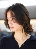 アンサー 渋谷(ANSWER)&nbsp;メンズミディアム　メンズボブ　シースルーボブ