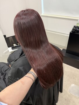 ミニムム バイ ヘアサロンリリ(minimum by hairsalon Re:li) ワインレッドカラー