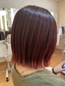 ニューヨークニューヨークマザーズ(NYNY Mothers) 極細ハイライト/ワンレングスボブ/外ハネ/大人可愛い