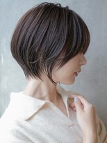 カライングドゥ(ing deux) 大人可愛い20代30代40代黒髪前下がりショートボブ丸みショート◎
