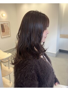 ポフ(pof) long / brown color