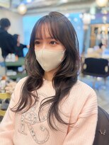 マインバイアフロートギンザ(MYNE by AFLOAT GINZA) ハッシュレイヤー/顔周りレイヤーカット/オリーブベージュ