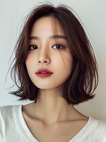 フレイムスヒュー 高崎店(FRAMES HUE) 20代30代40代★暖色大人可愛い外ハネロボブ*【高崎】